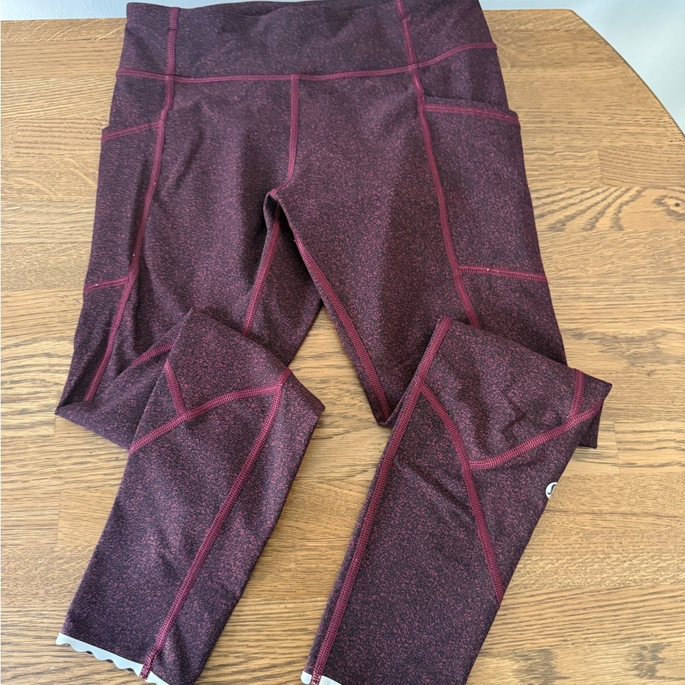 lululemon athletica Maroon/Deep Wine High-Rise Leggings